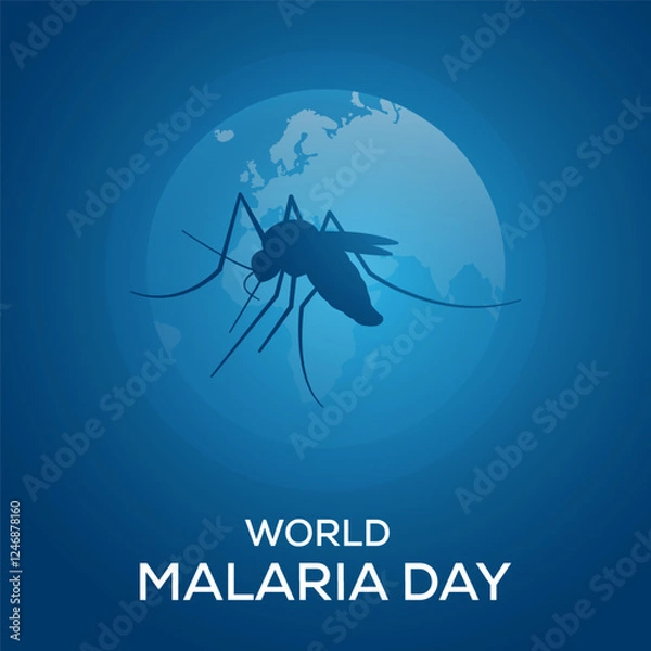 Obraz world malaria day illustration background