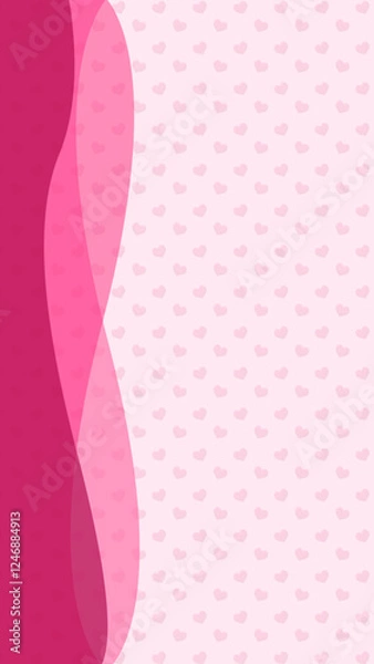 Obraz pink background with hearts