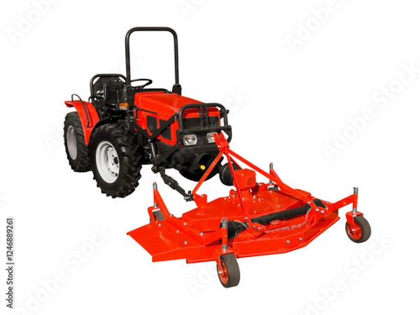 Obraz Red lawnmower