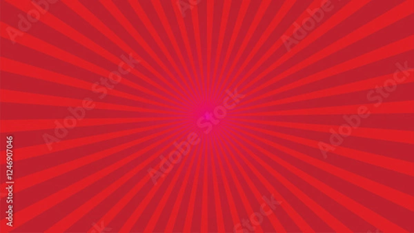 Fototapeta Abstract sun ray red star burst background. Red sun burst background. Vector illustration