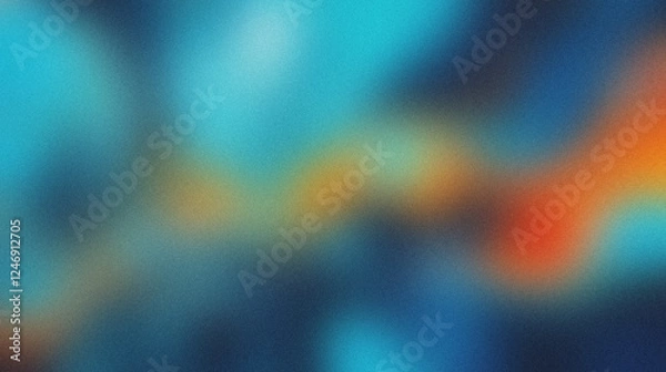 Obraz Grainy noisy colorful gradient background, abstract noise texture, blurred vibrant colors, poster header backdrop design