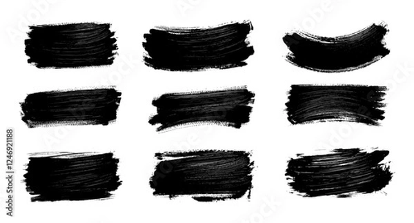 Obraz vector grunge paint brush stroke