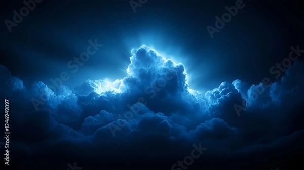 Obraz Luminous Night Cloudscape