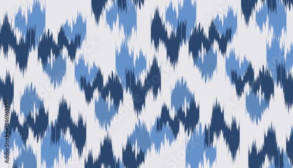Fototapeta geometric ethnic vintage texture vector art design. textile fashion pattern line ikat seamless pattern and batik fabric texture asian background wallpaper geometry indian. Ethnic abstract ikat art .