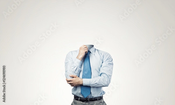Obraz Headless pensive businessman