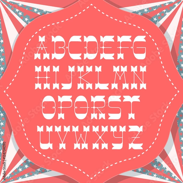 Obraz Decorative vintage latin font