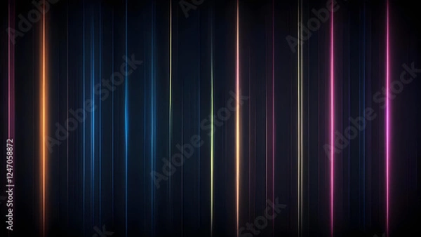 Obraz a vertical glowing speedlines background with rays