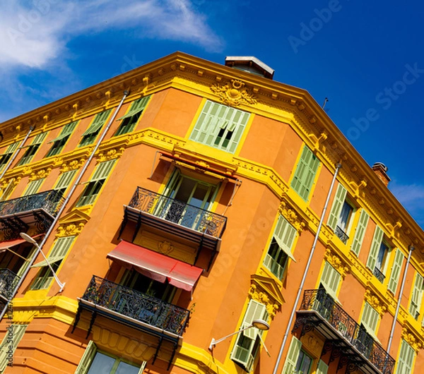 Obraz Bâtiment niçois ocre