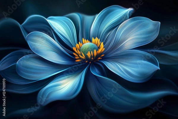 Fototapeta blue flower background