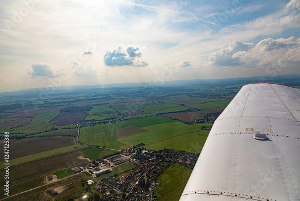Obraz View from airplane window.