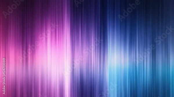 Fototapeta Abstract Background with Blue and Purple Hues, Vertical Lines and Gradient