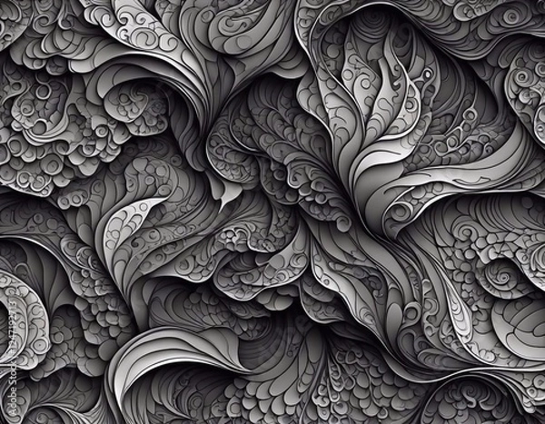 Fototapeta Gray patterns abstract texture background