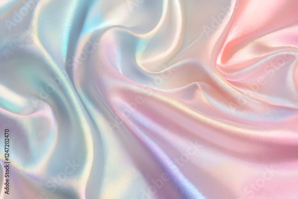 Fototapeta dreamy pastel background with soft holographic tones and gentle shimmering highlights, perfect for digital design, branding, art projects, and advertising materials