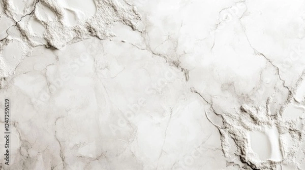 Fototapeta soft white cream on a textured marble background. generative ai