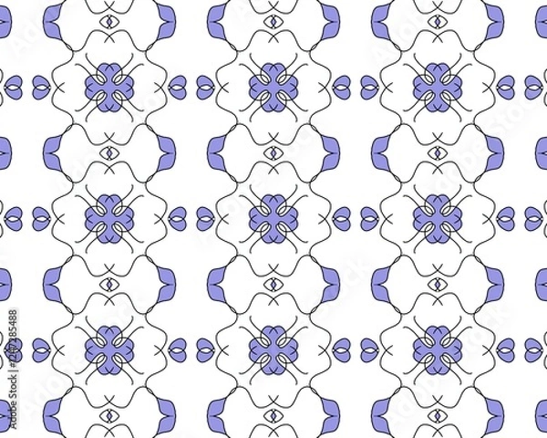 Fototapeta seamless floral pattern