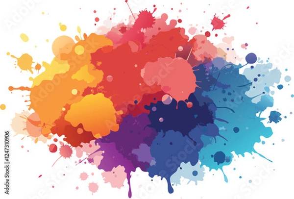 Fototapeta watercolor texture splatter stain background