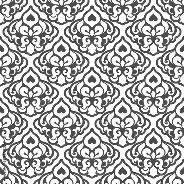 Fototapeta Abstract seamless pattern. Design for textile. Vector