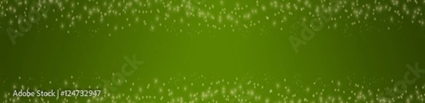 Obraz Grüner Weihnachsthintergrund mit Sternen