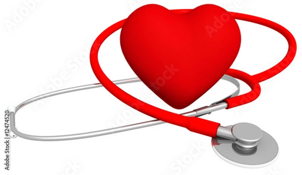 Obraz Heart and Stethoscope