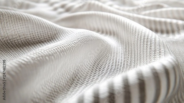 Obraz Textured fabric, draped, studio, soft light, background blurred, textile design