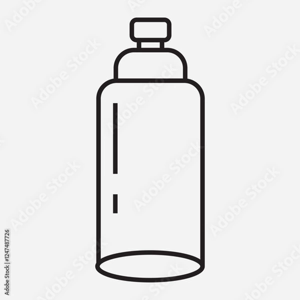 Fototapeta Simple Minimalist Bottle Icon Design