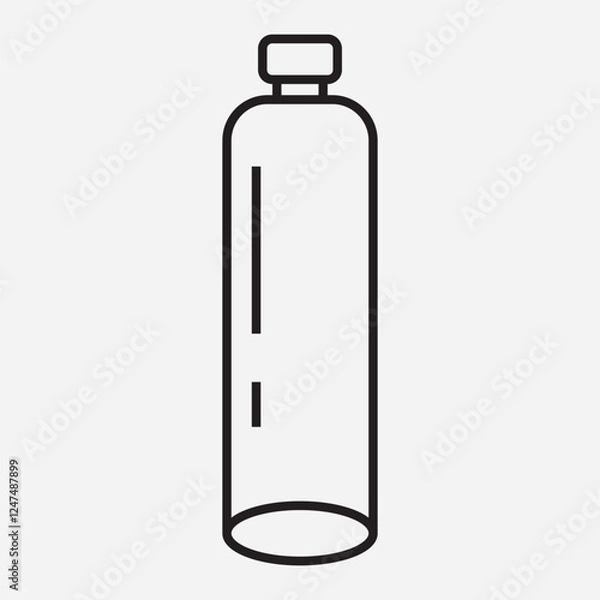 Obraz Simple Minimalist Bottle Icon Design