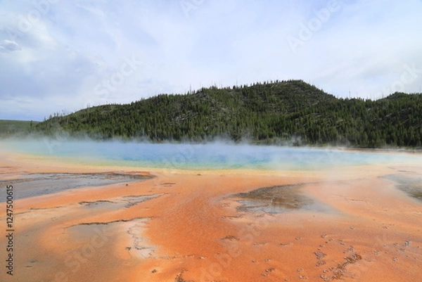 Fototapeta grand prismatic spring yellowstone