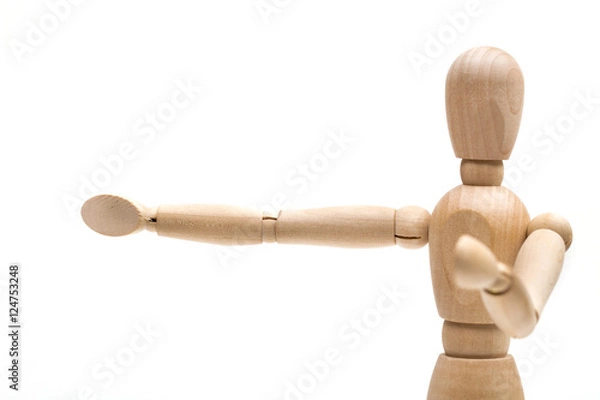 Fototapeta man on the white background