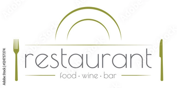 Obraz Logo restauracji