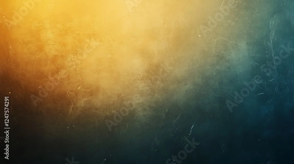 Obraz Smoky gradient, teal-gold texture