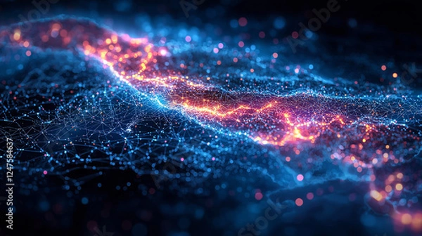 Obraz abstract blue background