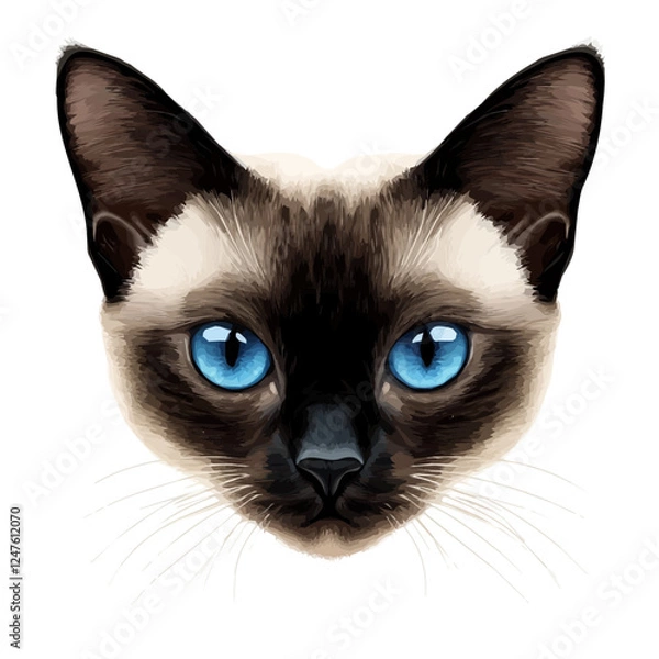 Obraz black cat portrait