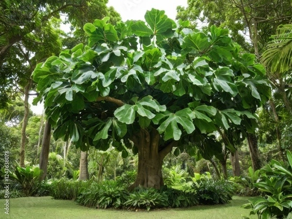 Fototapeta big leaf tree