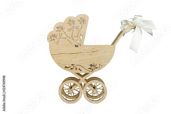 Obraz Wooden pram