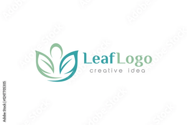 Obraz Creative Leaf Logo and Icon Template