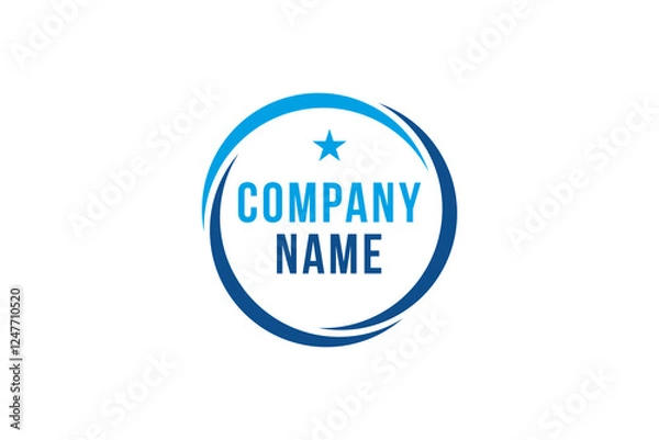 Obraz Abstract Swossh Logo Template