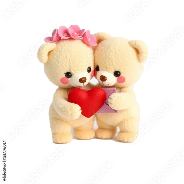 Obraz teddy bear with heart