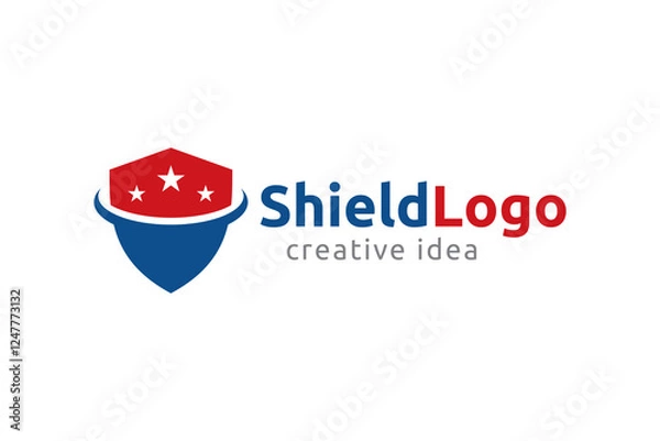 Obraz Creative Shield Concept Logo Design Template