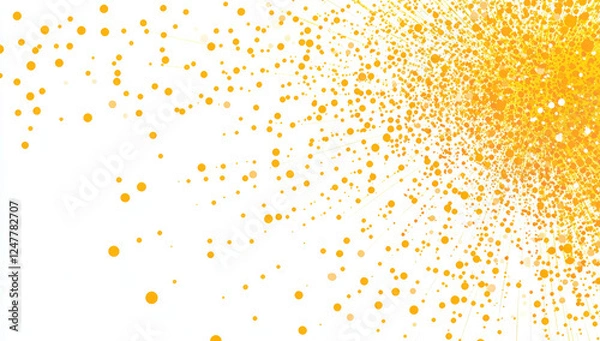 Fototapeta Golden Bokeh Lights with Warm Radiance