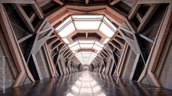 Obraz Precise architectural color photography Sharp lines and detailed structures