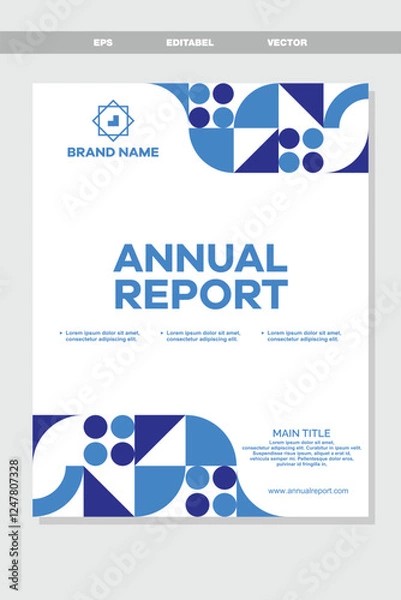 Fototapeta Design Brochure design, cover modern layout, annual report, poster, flyer in A4 EPS.10