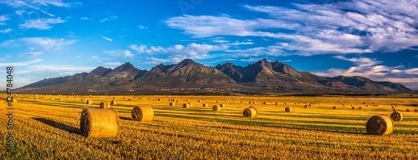 Obraz Slovakia beauty, autumn panorama of High Tatras mountain