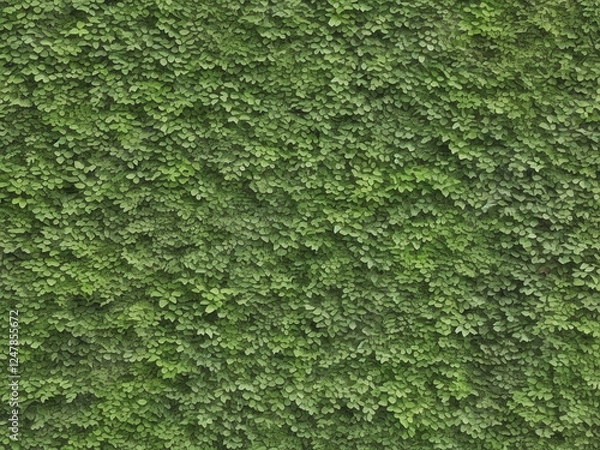 Obraz Texture of a dense, leafy green hedge.