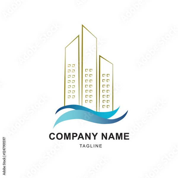 Obraz apartment logo template