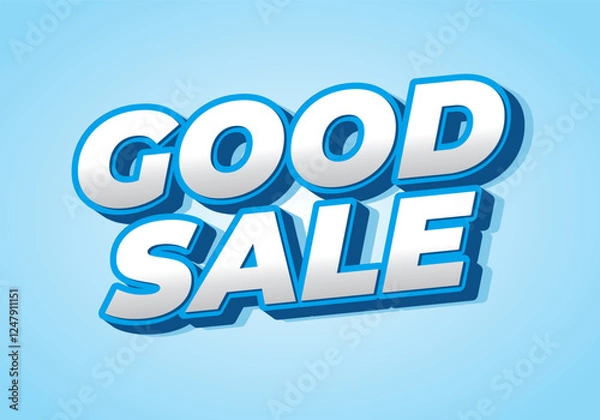 Fototapeta Good sale. Text effect for promotion ads in bold colors