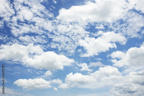 Fototapeta clouds in the blue sky background