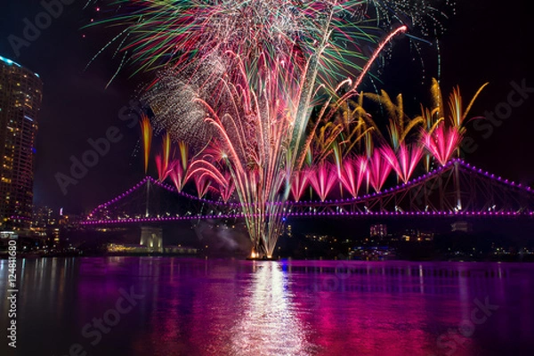 Obraz Story Bridge Fireworks