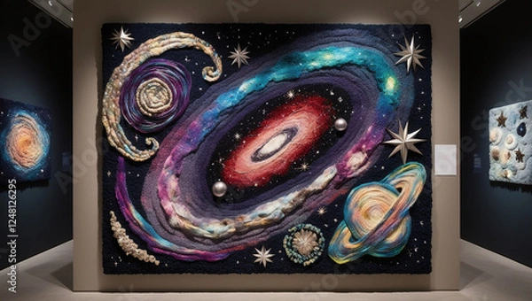 Obraz Interplay of Texture and Color, Fiber Art