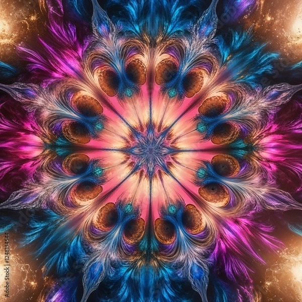 Obraz Vibrant Abstract Background with Dynamic Patterns	