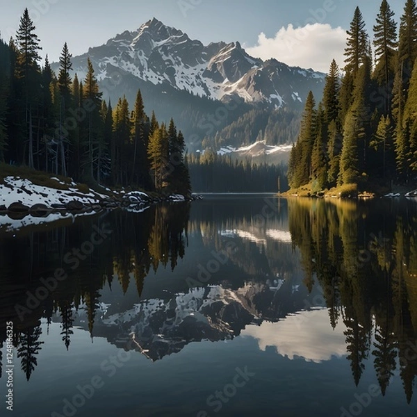 Fototapeta lake in the mountains